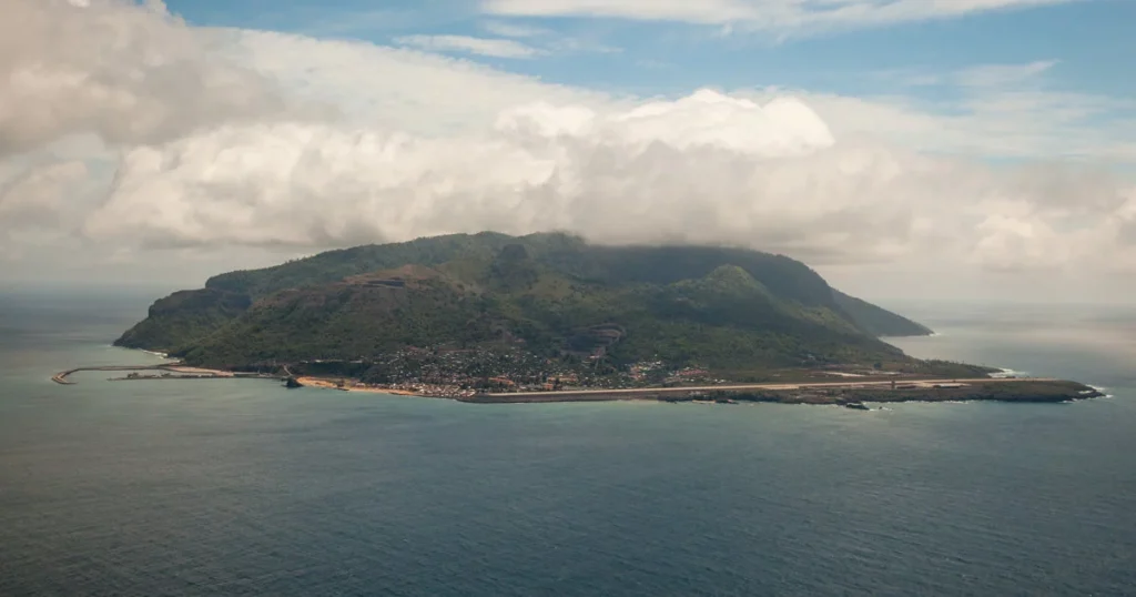La isla de la República de Annobón.
