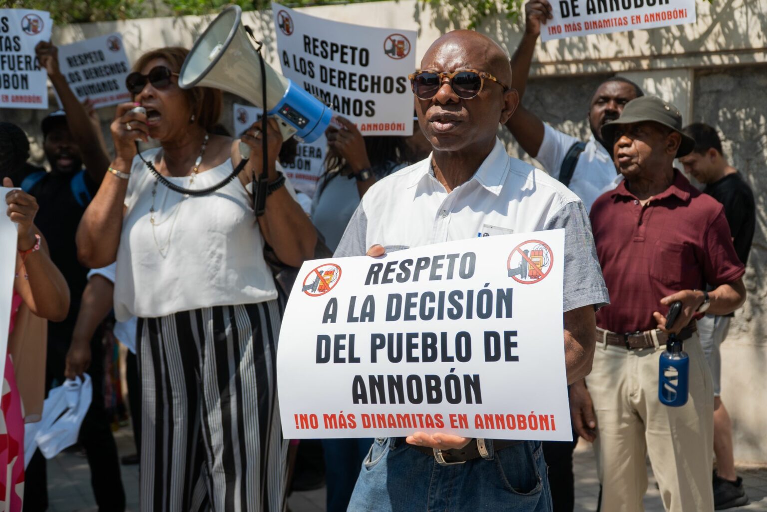 Annobón | Manifestación | Embajada Guinea Ecuatorial Madrid