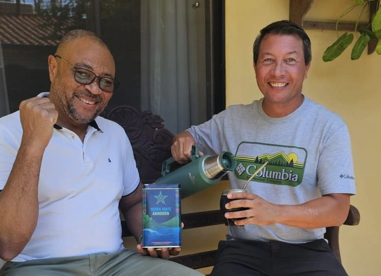 Orlando Cartagena Lagar y el empresario Alejandro Trapine.