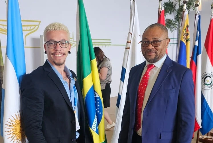 Orlando Cartagena Lagar, en la Cumbre de Mercociudades de Brasil, junto a líderes de Latinoamérica.