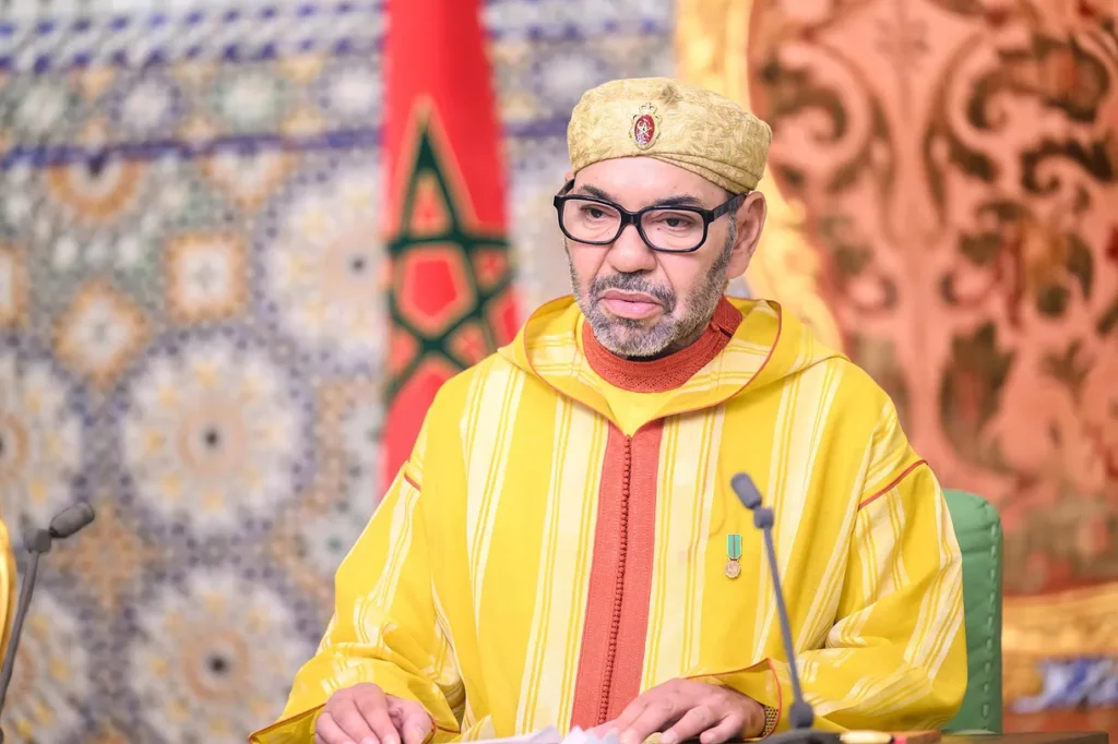 El rey Mohamed VI en una audiencia pública (Foto: EFE).
