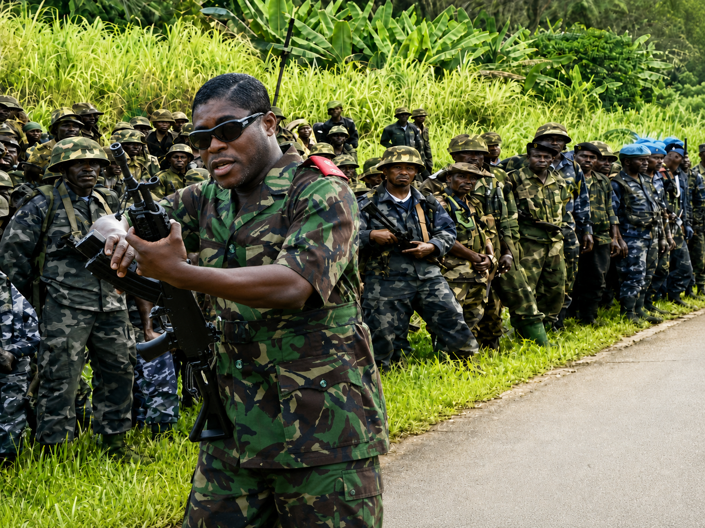 Teodorín Nguema Obiang (Fotomontaje IA).