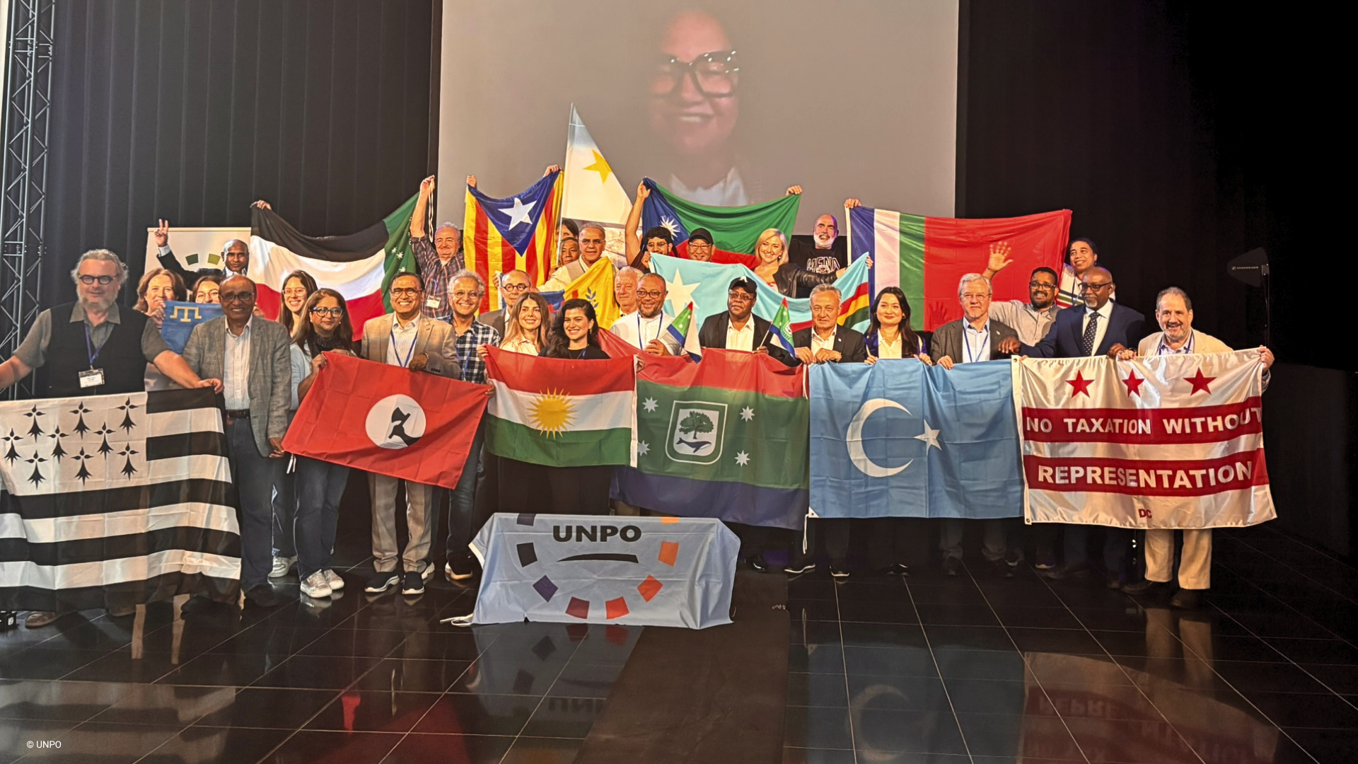 Declaración de la XXI Asamblea General de la Organización de Naciones y Pueblos No Representados.